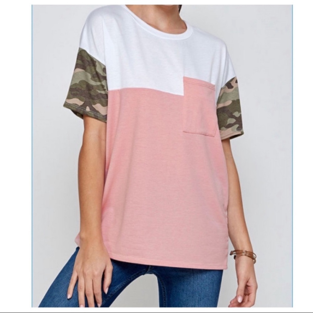 Chic Color Block Tunic Top